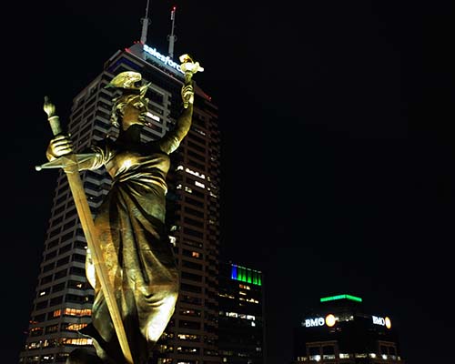 Indianapolis at night